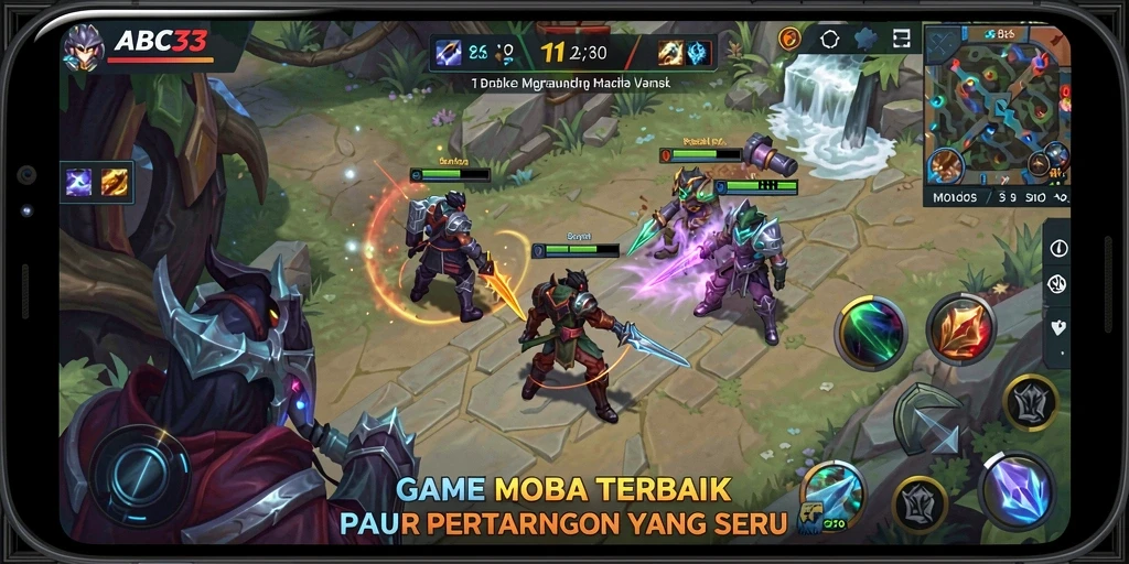 Tampilan gameplay menakjubkan dari <strong>ABC33</strong> dalam pertempuran MOBA.
