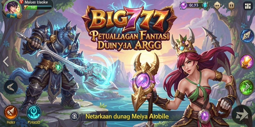 Tangkapan layar menampilkan pertarungan seru dalam dunia ARPG.