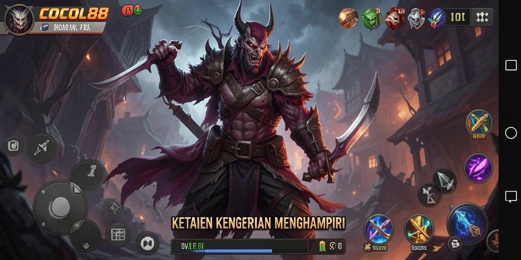 Tampilan gameplay yang menakutkan dan mencekam di COCOL88.