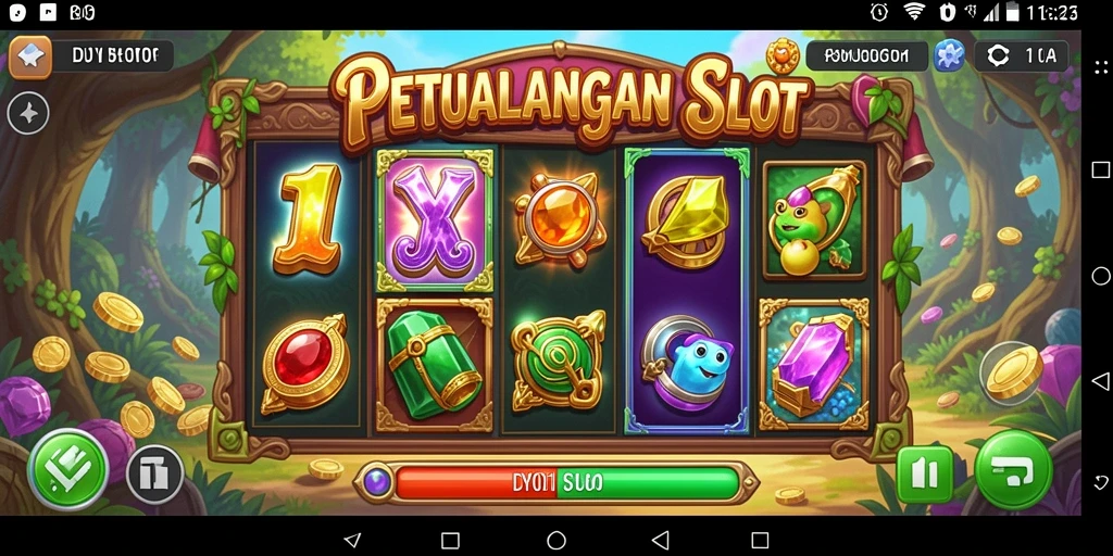 Screenshot gameplay DY01 yang menunjukkan keseruan Slot.