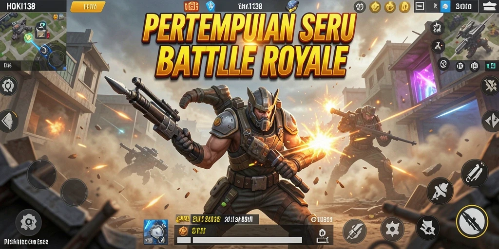 Gameplay seru HOKI138 dalam aksi pertempuran Battle Royale.