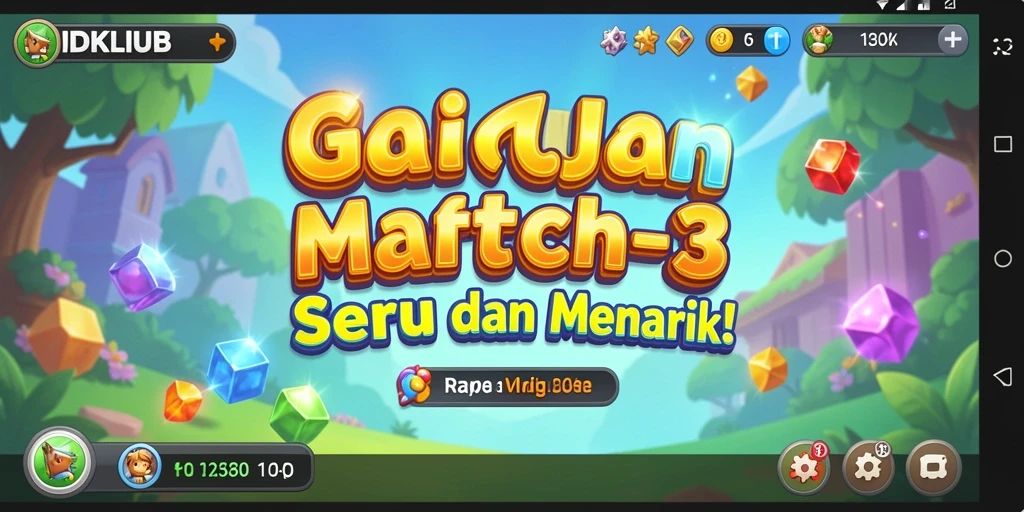 Tampilan gameplay menarik dari IDKLUB dalam aksi Match-3.