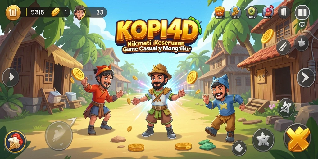 Tangkapan layar gameplay KOPI4D yang seru dan menghibur.