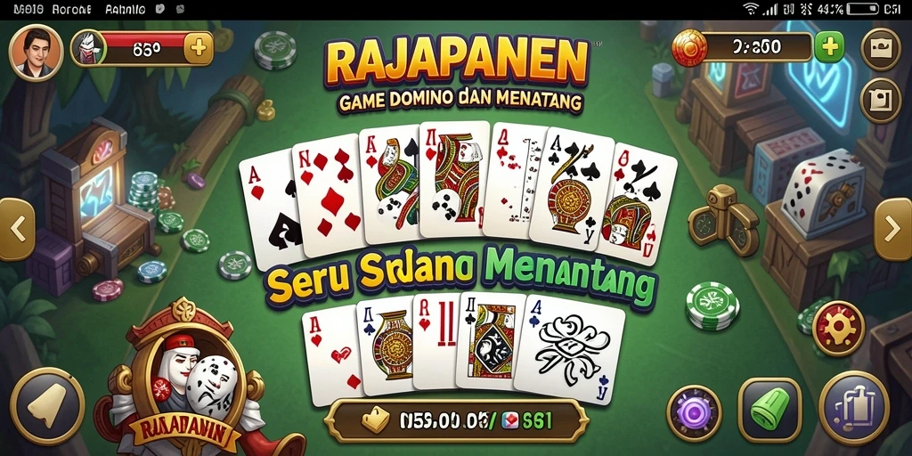 Screenshot RAJAPANEN menampilkan gameplay seru Domino.