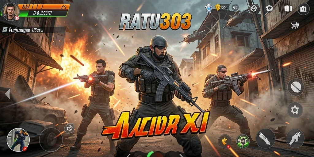 Tampilan aksi menegangkan dalam RATU303 dengan grafik menawan.