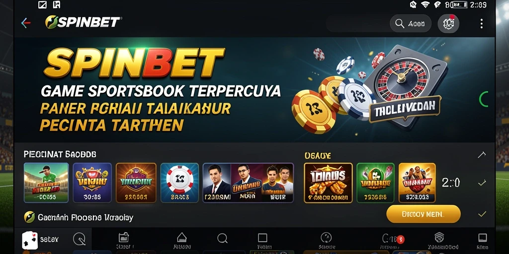 Tampilan gameplay SPINBET dengan pengalaman taruhan yang seru.