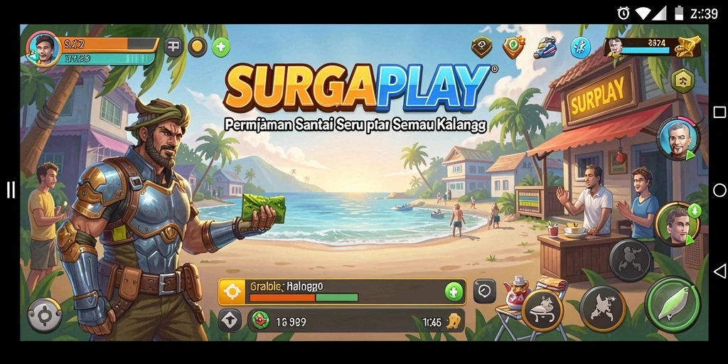 Tampilan menarik dari gameplay SURGAPLAY yang menghibur dan menyenangkan.